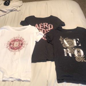 Three Aeropostale T- shirts